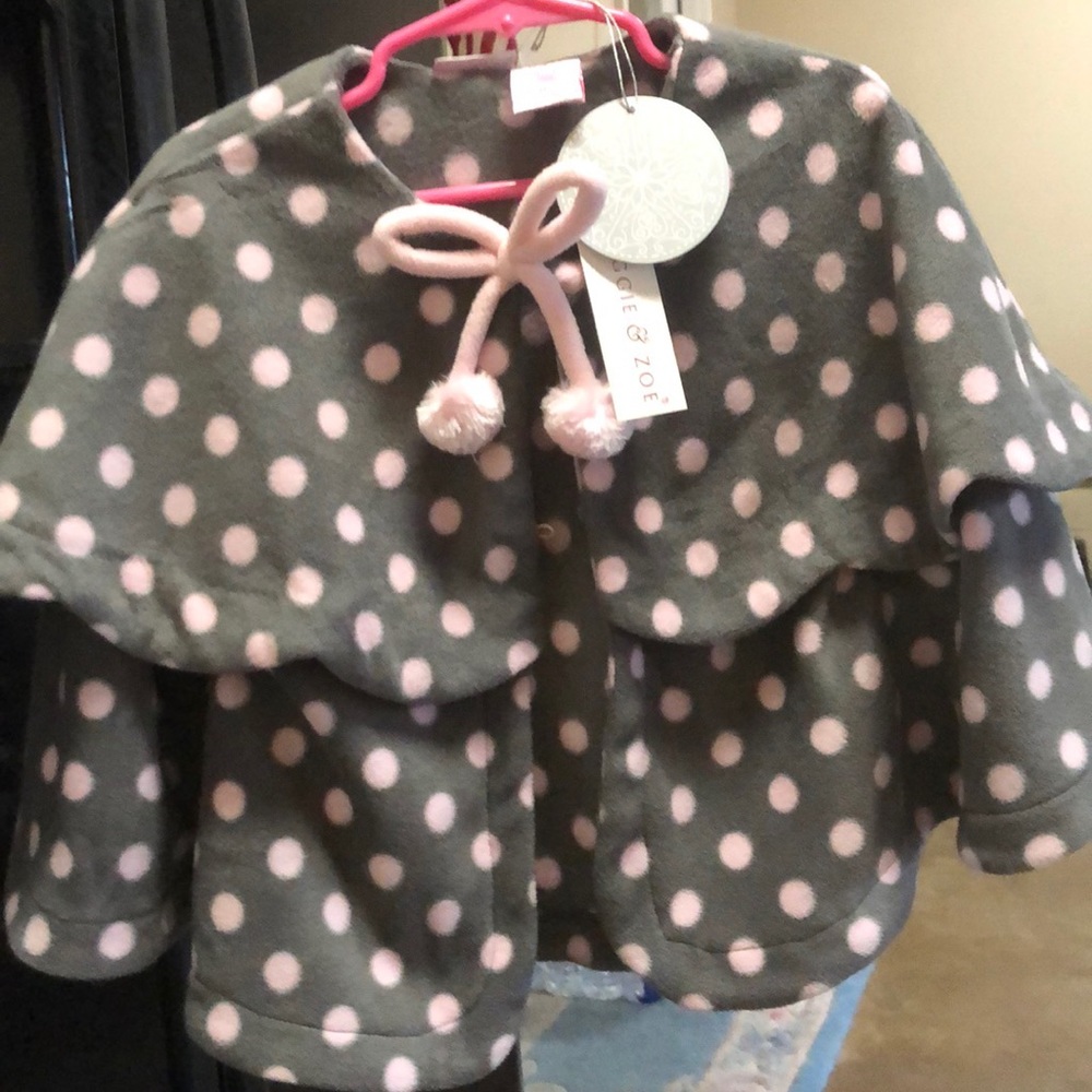 Cute grey and pink cape